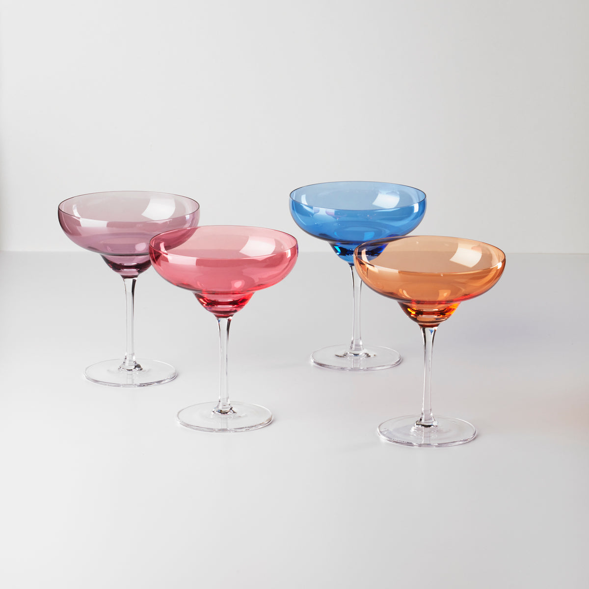 True Manhattan Martini Glass, Set of 4 Crystal Cocktail Coupes