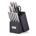 14-Piece Cutlery Block Set With Built-In Sharpener