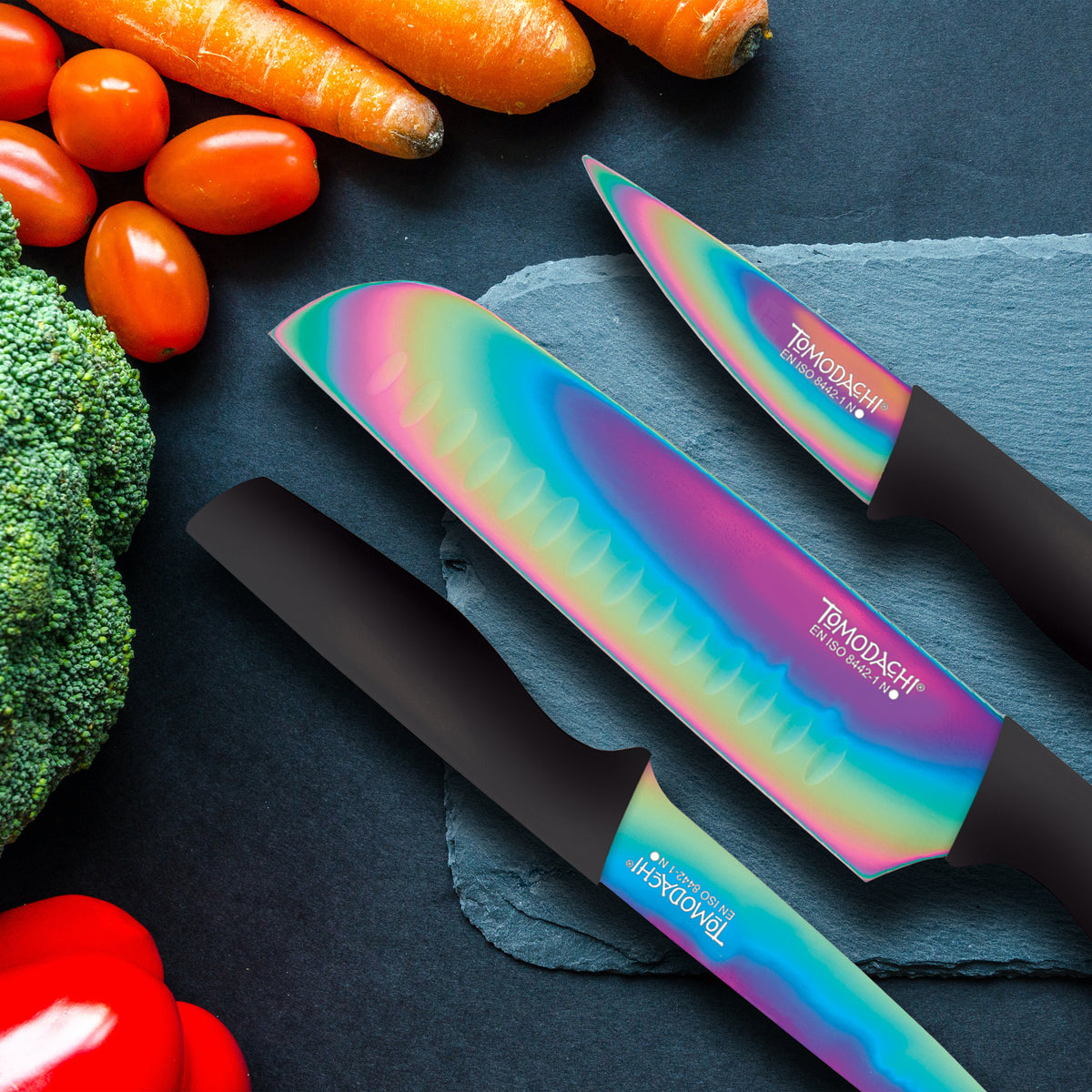 Hampton Forge Tomodachi 6 Piece Kitchen Knife Cutlery Set