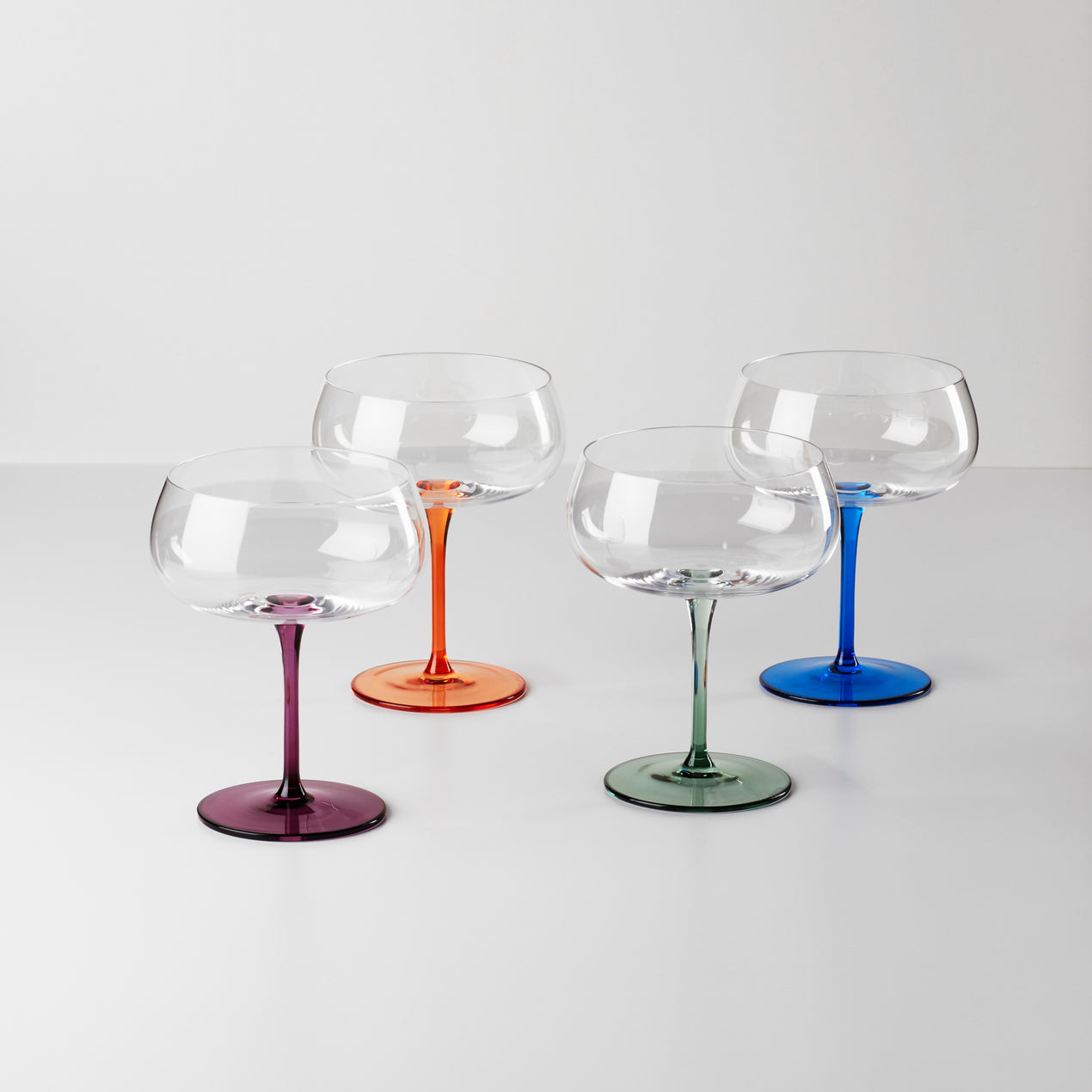 Oneida True Colors Cocktail Glasses, Set of 4