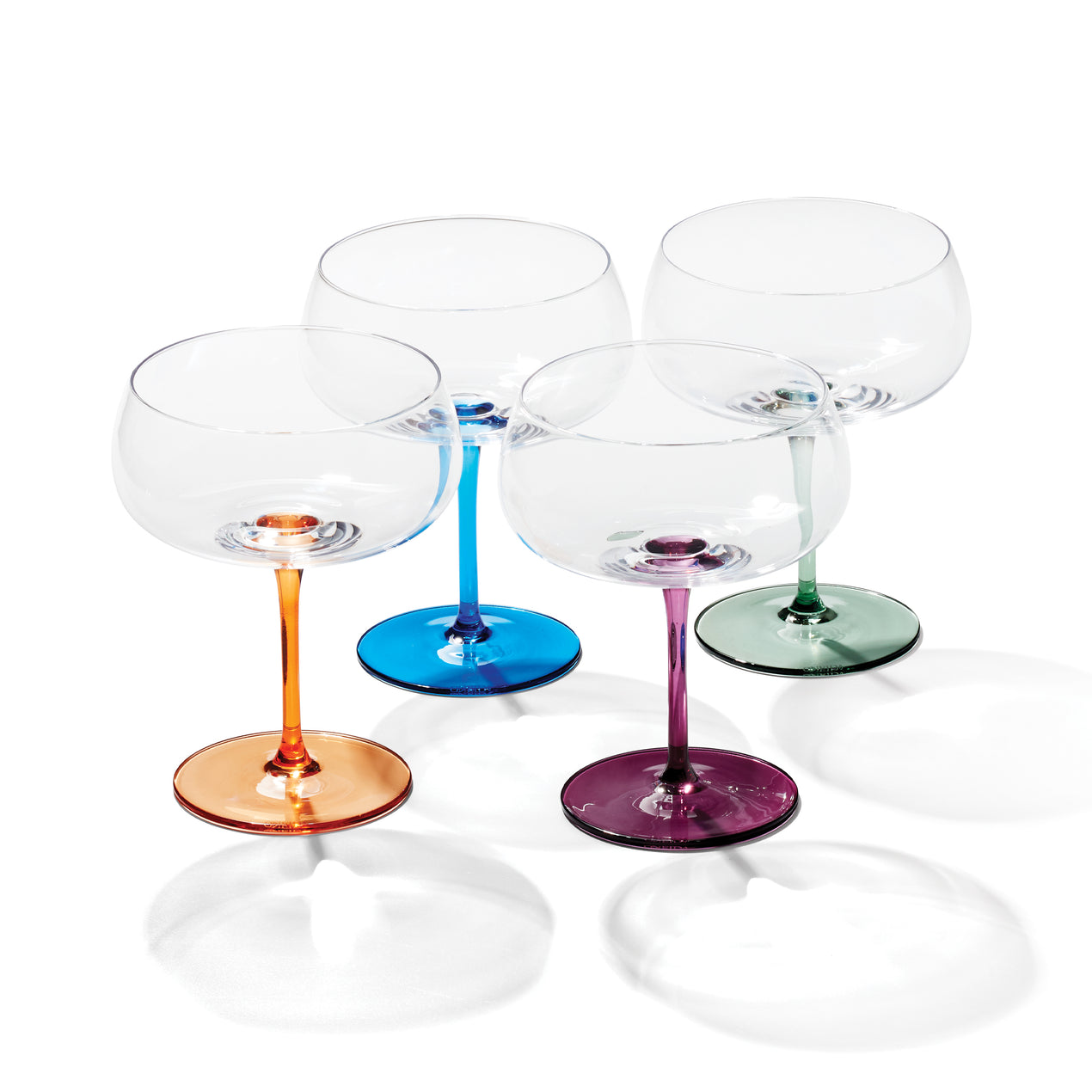 Oneida Bottoms Up Wine Glasses, Set of 4