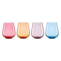 True Colors Stemless Wine Glasses, Set Of 4