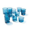 Stackables Blue Drinkware, Set of 12