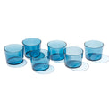 Stackables Blue Short Glasses, Set of 6