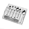 Madeline 51 Piece Everyday Flatware Set With Caddy