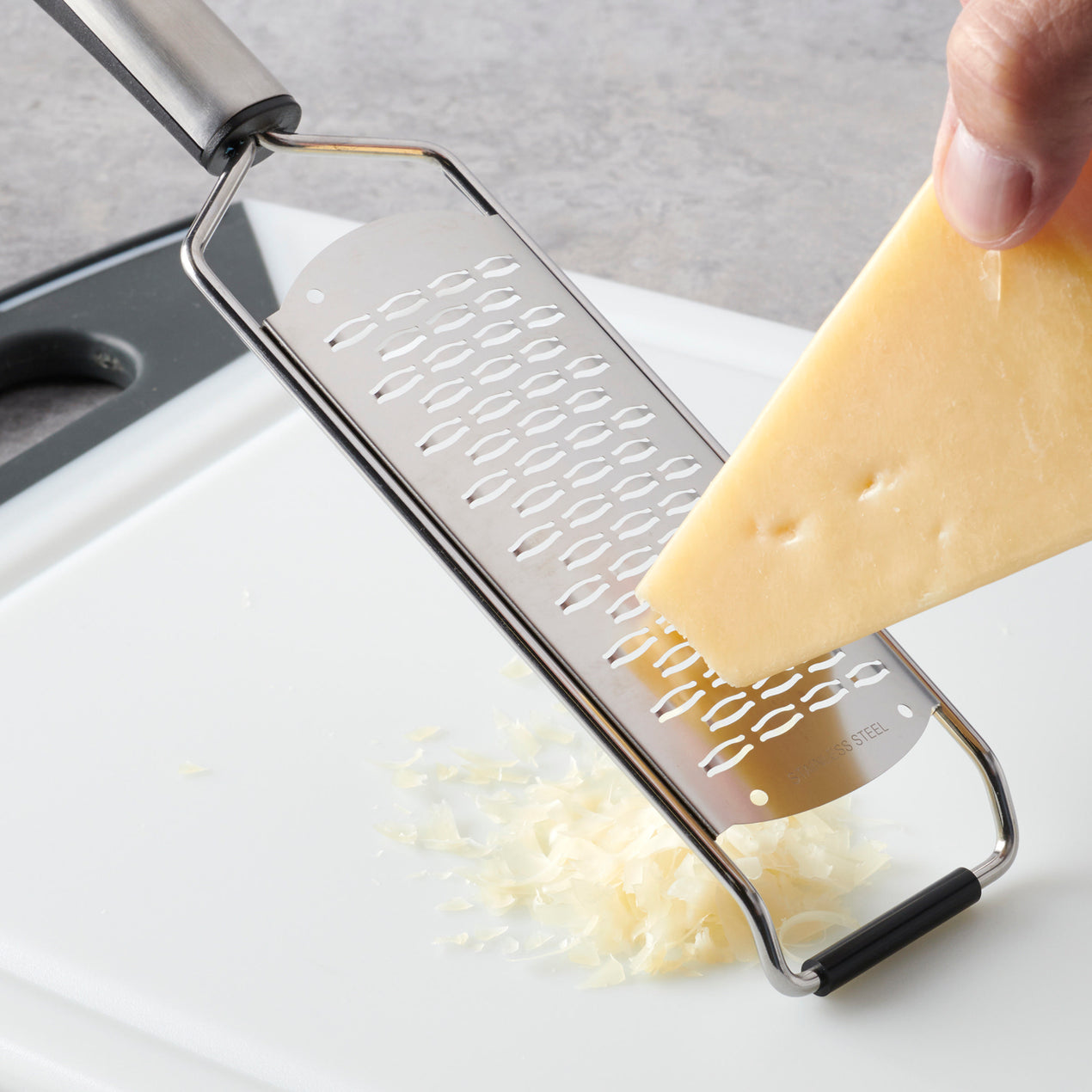 Parmesan Cheese With Grater Stock Photo - Download Image Now
