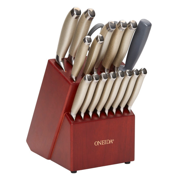 Oneida Stainless Steel 17-piece Cutlery Block Set - Bed Bath & Beyond -  11621609