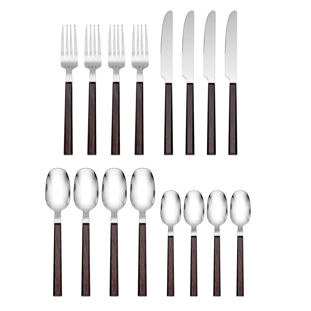 Hampton Forge 16-Piece Tomodachi Prints Cutlery Set