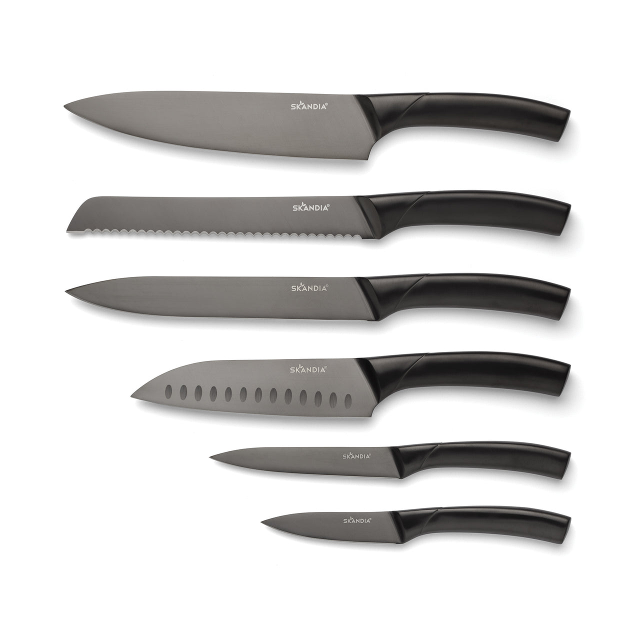 Skandia 5-piece Stainless Steel Cutlery Set with Blade Guards