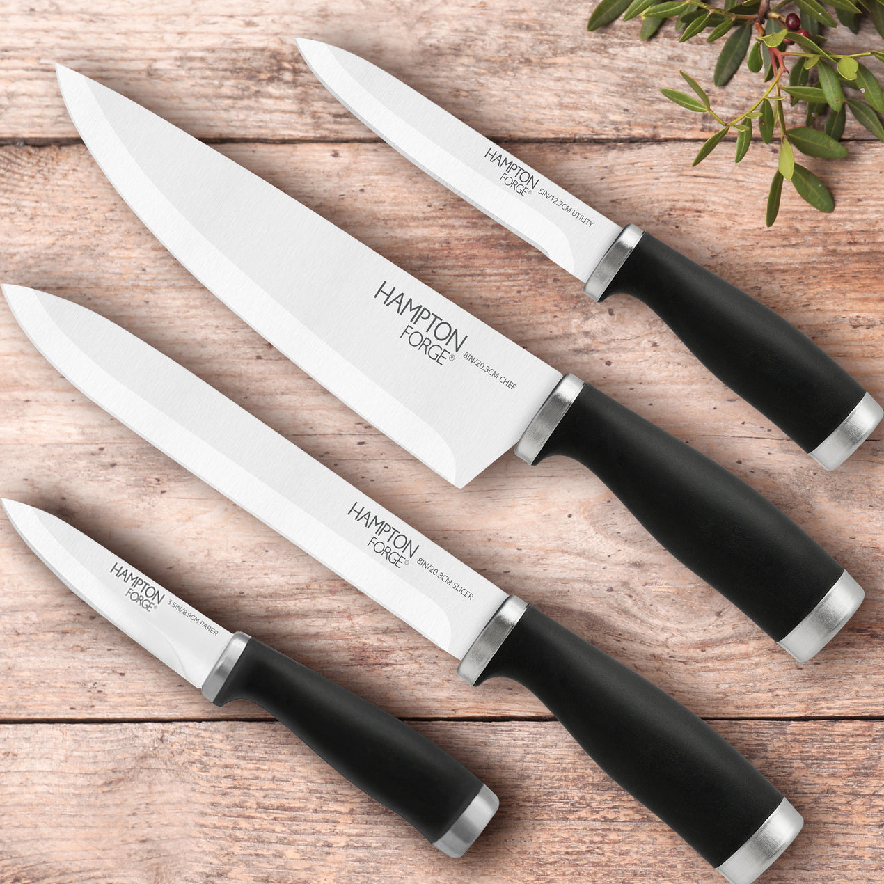 4-Piece Culinary Knife Set with Case
