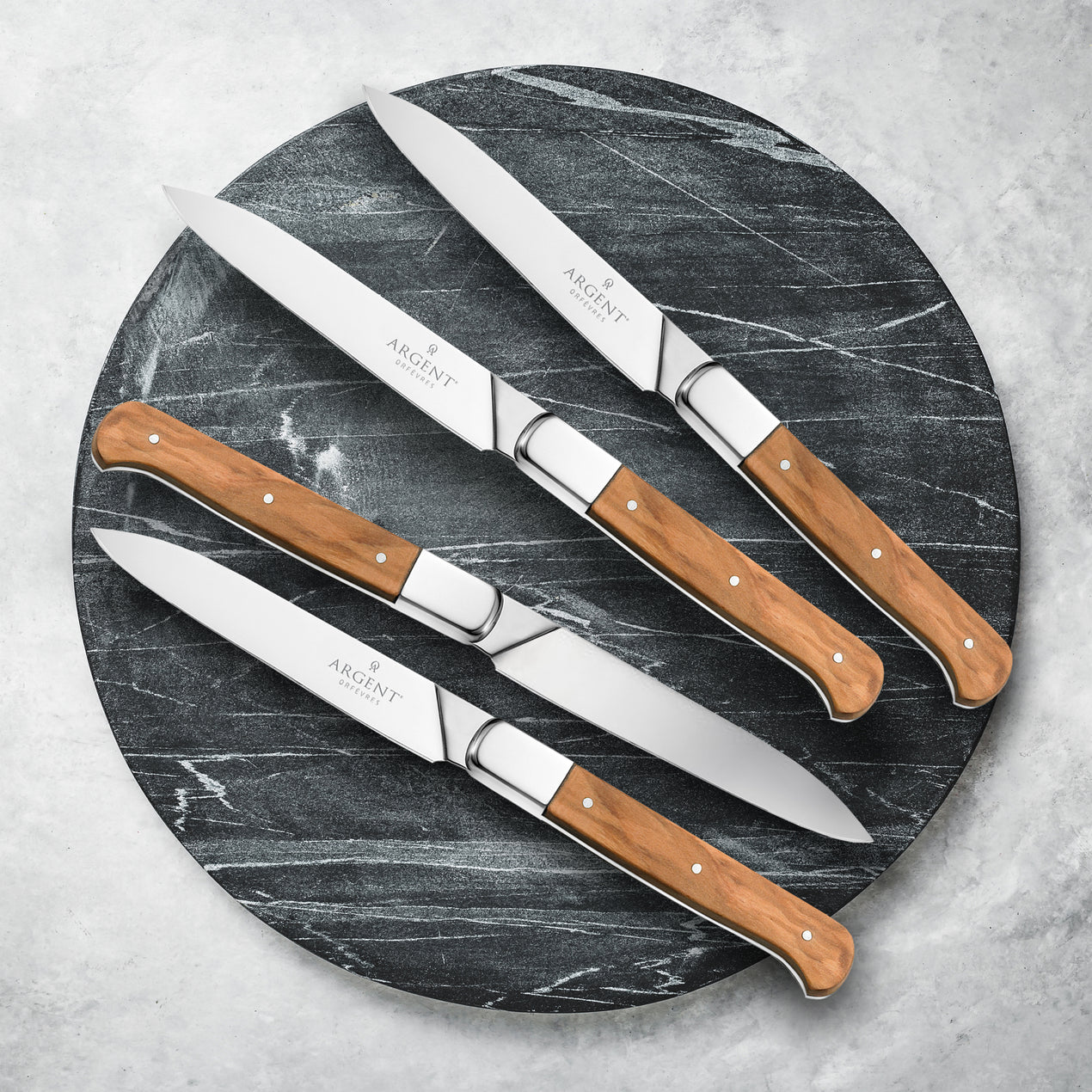 Argent Orfevres, St. Laurent Steak Knife, Set of 4 - Zola