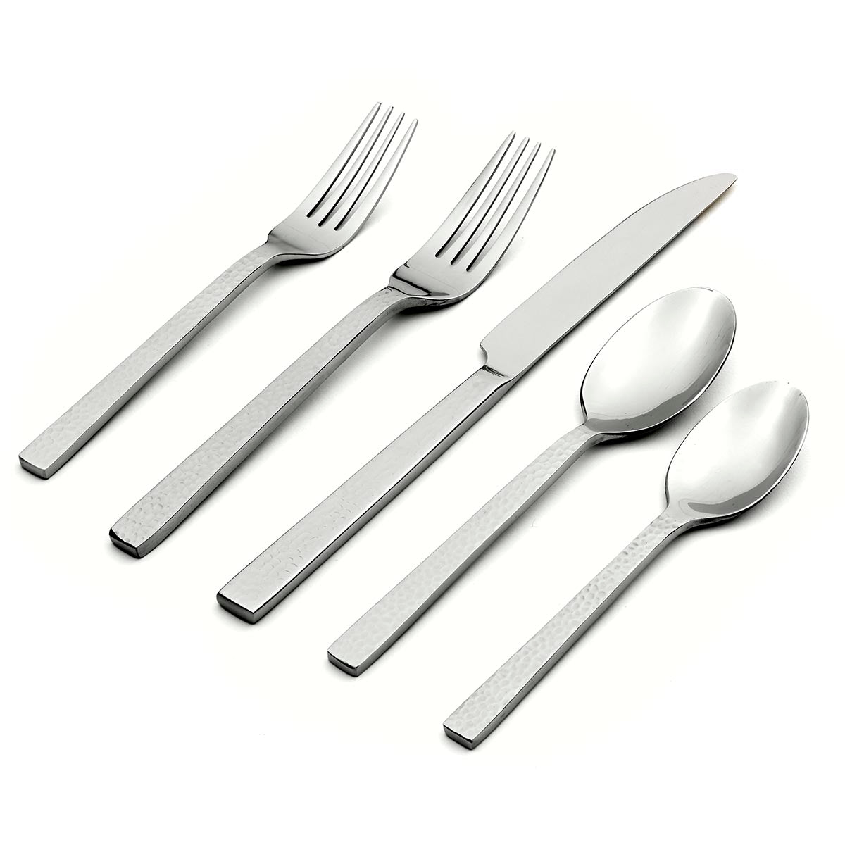 Chef's Table Hammered 45 Piece Everyday Flatware – Oneida