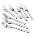 Zinc Casual Flatware Dinner Forks, Set of 8