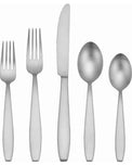 Satin Woodward 42 Piece Casual Flatware Set with Caddy, Service for 8